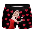 thumbnail image 3 of WILLBEST Pantalones Cortos Cortos Personalizados para Hombre con Foto, Ropa Interior Divertida Personalizada con Cara, Ropa Interior Personalizada para San Valentín, Boda para Hombre y Marido., 3 of 4