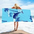 thumbnail image 5 of JOGZMZ Dolphin Print Microfiber Beach Towel - 28×60 Inch Lightweight & Sandproof, Quick-Dry for Pool, Travel, Summer Activities, 5 of 9