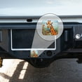 thumbnail image 4 of Hitch Cover Fits For 2-Inch Hitch,Giraffe Stands In Field Surrounded By Colorful Bloomsrubber Trailer Hitch Cover Tube Plug Insert,Car Exterior Accessories, Receiver Tube Hitch Plug, 4 of 6