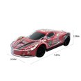 thumbnail image 5 of Lksixu Four-channel Remote Control Car Electric Racing Toy Simulation Luminous Sports Car Colorful Lighting with Clear Case Vehicle Car Model Boy's Gifts for Christmas Birthday on Clearance, 5 of 7