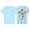 71Sky Blue580, variant on WERYOUNG Children Graphic T Shirts Fashionable Floral Print Round Neck Short Sleeved T-Shirt Girls Lightweight Casual Tees Soft Tops 1-2 Years