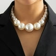 thumbnail image 2 of Colliers Ras du Cou Imitation Perle Exagérée pour Femmes, Ornement de Mariage, Bracelet de Perles, Accessoire de Mode, 2 of 6