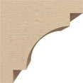 thumbnail image 3 of 7"W x 7"D x 7"H Wide Mediterranean Rough Cedar Woodgrain TimberThane Corbel, Primed Tan, 3 of 6