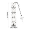 thumbnail image 3 of Dvkptbk Easter Stainless Steel Bookmark Inspirational Creatives Engraved Bookmark Easter Gift for Colleagues and Friendsed easter decorations, 3 of 6