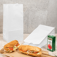 thumbnail image 5 of Karat White Paper Bags, 8 lb, 1,000 ct – White Paper Grocery & Lunch Bags, Bulk Pack, 5 of 15
