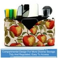 Fruit Square Pen Holder Pencil Case Organizer with 4 Compartments and