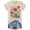 Beige, variant on Trendfront Womens Floral Print T Shirts Graphic Design Crewneck Casual Short Sleeve Loose Fit Tops Trendy Fashion Tee Pullover Daily Clothing
