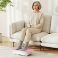 thumbnail image 2 of Goplus Vibration Plate Exercise Machine with 10 Speed Intensities Remote for Home Fitness White+Pink, 2 of 10