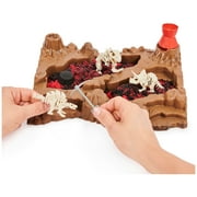 Kinetic Sand, Dino Dig Playset with 10 Hidden Dinosaur Bones, Play Sand Sensory Toys, Stocking Stuffers & Christmas Gifts for Kids Ages 6+