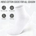 thumbnail image 5 of 5/10/20 Pairs Men's/Women's Casual Socks,Home Socks Couple Socks Available In Black And White.Ribbed Knit, Comfortable Fit Suitable For All Seasons, 5 of 10