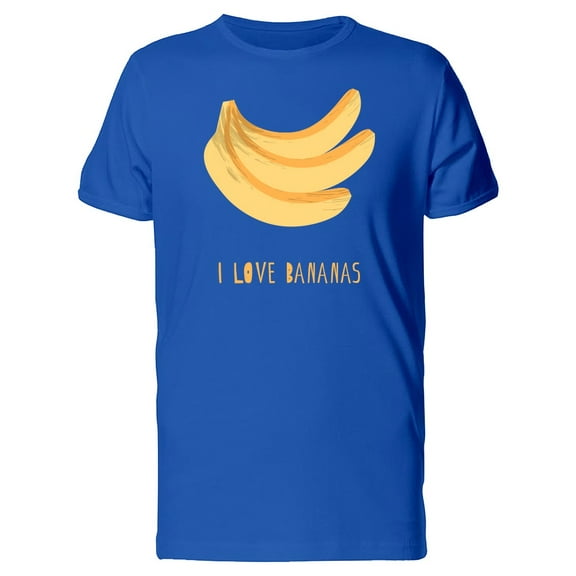 Smartprints Mens Graphic Tee - Of Bananas And Text - Regular Fit 100% Cotton