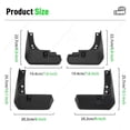 thumbnail image 2 of unique For KIA Rio 4 K2 2017-2023 2018 2019 YB Sedan Fender Mudguard Mud Flaps Guard Splash Flap Mudguards Car Accessories, 2 of 5