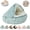 Green, variant on Cozy Cocoon Covered Pet Bed for Dogs, Plush Hooded Cave-Style Dog Bed with Removable Washable Cover, Soft Indoor Sleeping Nest for Medium Pets