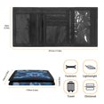 thumbnail image 6 of CHAQLIN Blue Camo Pattern Children's Wallet, Polyester Fabric Trifold Card Wallet for Outdoor, Magic Stiker Lightweight Kids Trifold Wallet, 6 of 6