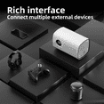 thumbnail image 3 of T100 Home Projecteur Mini Portable Multifonctionnel WIFI Version Même Écran Projecteur HD avec Prise au, 3 of 7
