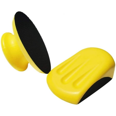 

2 Pack 5 Inch Hand Sanding Blocks Round and Mouse-Shaped for 5 Inch Hook and Loop discs Ideal For Wood Furniture Restoration Home Arts and Crafts