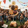 thumbnail image 4 of Cowboy Theme Balloons for Western Farm Party Decorations, Tan Coffee Balloon Designed Specifically for Western Party, 12inch Latex 24pcs Balloons for Party Supply$$Electronics Accessories, 4 of 7