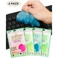 thumbnail image 4 of FiveJoy Car Cleaning Gels, 4-Pack Universal Auto Detailing Tools Car Interior Cleaner Putty, Dust Cleaning Mud for PC Tablet Laptop Keyboard, Air Vents, Camera, Printers, Calculator - 320g, 4 of 8