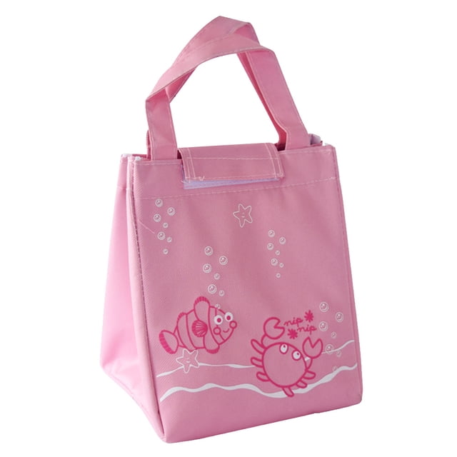 Recipiente térmico para alimentos de color rosa para un almacenamiento seguro Bolsa térmica para el almuerzo en movimiento