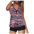 thumbnail image 1 of PENGXIANG Plus Size Swimsuit Women Tankini Swimsuit Tummy Control Top With Shorts Two Piece Bathing Suit, 1 of 4