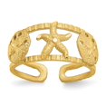 thumbnail image 1 of Diamond2Deal 14K Yellow Gold Starfish Toe Ring for Women, 1 of 7
