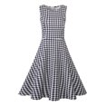 thumbnail image 3 of Vestido largo estampado de verano para mujer, sin mangas, para playa, bohemio, informal, con cuello redondo, talla grande, vintage, 3 of 5