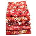 thumbnail image 4 of 5x telas de algodón de 16 pulgadas de 16 pulgadas de diseño japonés estampados con estampados de costura con estampado floral para pañuelo con aguja, 4 of 8