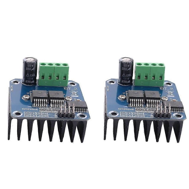 2pcs Bts7960 43a Double Dc Driver H-bridge Pwm High-power Module Compatible With Ar-duino Smart Car