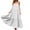 White, variant on LIaqionyy Women's Maxi Dress Boho Adjustable Spaghetti Strap Beach Long Dresses Flowy Casual Sleeveless Sundress