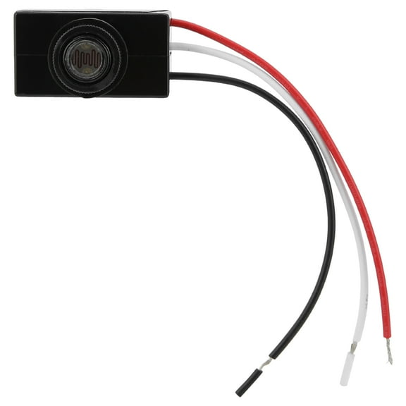 Dawn To Dusk Sensor For Outdoor Lighting, 120VAC - 277VAC Photocell Sensor Automatic Light Detection, Energy Saving Outdoor Light Control Switch, Easy Installation For Driveway