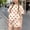 Beige, variant on Fatuov Printed Outfit Set for Girl Summer Fashion Crew Neck Short Sleeve T-Shirt and Shorts Set Travel Outfit 14-15 Years