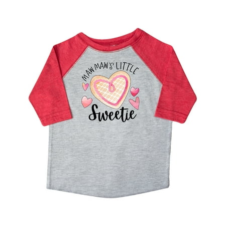 

Inktastic Mawmaw s Little Sweetie with Pink Heart Cookie Gift Toddler Boy or Toddler Girl T-Shirt