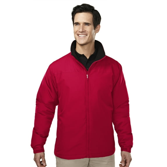 Tri-Mountain Saga 8880 Water Resistant Jacket, 4X-Large Tall, Red/Black