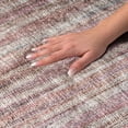 thumbnail image 3 of Addison Rugs Dream Shag Premium Machine Washable Transitional Textured Stripes Burgundy Rectangle Rug, 9' x 12', 3 of 8