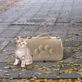 thumbnail image 2 of Bolsa transportadora portátil para gatos, con orificios transpirables Estuche Duradero con cremalleras dobles Bolso de moda para mascotas para gatos , Dorado Salvador Bolsas para gatos, 2 of 10