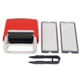 thumbnail image 2 of Self Inking Stamp, Pre Loaded Number Letter Symbol Self Inking Stamp Non Fading Plastic Compact Refillable with 2 Templates for Office, 2 of 7
