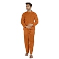 thumbnail image 5 of Inkmeso SolidNightwearSet For Men's Short Sleeve Pjs Loungewear Sets Soft Cotton Designer Sleepwear, 5 of 7