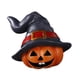 thumbnail image 3 of Divertida decoración de Halloween: estatua de cabeza de calabaza para jardín, chimenea o patio. Gris Izquierda, 3 of 9