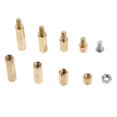 thumbnail image 3 of Paquete de 120 piezas M3 Zulema Tuercas de tornillo hexagonal de latón separador de tornillos, 3 of 8