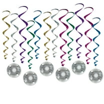 Disco Ball Large Whirls, 17.5"-31", (24/Pkg)