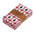 thumbnail image 3 of Urban Villa Christmas Kitchen Towels Christmas Tree Print 100% Cotton Dish Towels Mitered Corners Ultra Soft (Size: 20X30 Inches) Absorbent Bar Towels & Tea Towels - (Set of 6), 3 of 6