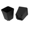 thumbnail image 3 of 50pcs Macetas Mini 7cm * 7cm Plástico Negro, 3 of 5
