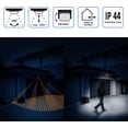 thumbnail image 3 of 1x Infrared Motion Sensor Detector Emerge Wall Mount Indoor Outdoor Splashproof 180° Tiltable Working Area 12m Range White, 3 of 4