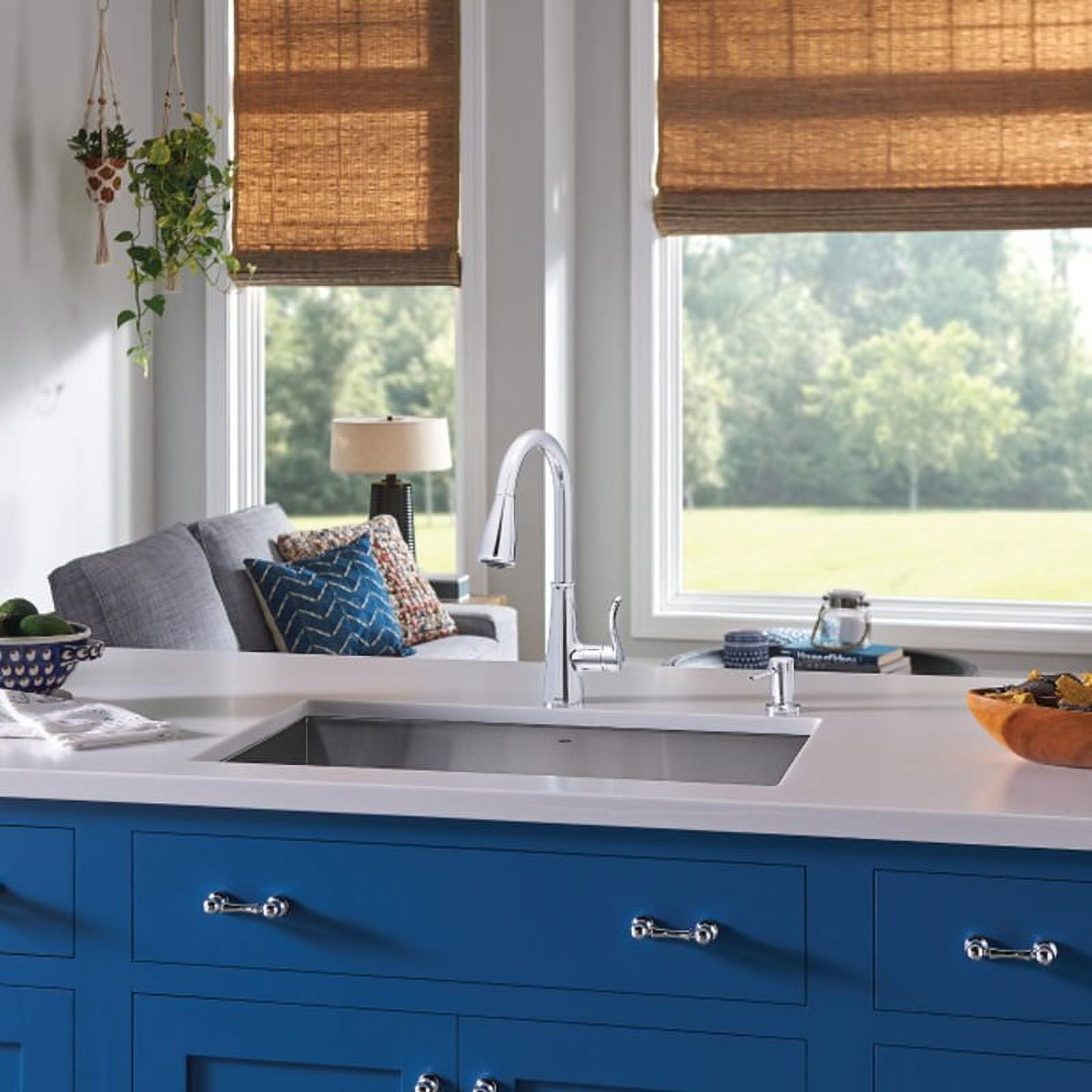 Moen Hadley One Handle Chrome Pulldown Kitchen Faucet