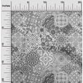 thumbnail image 2 of oneOone Rayon Gray Fabric Asian Mandala Floral Tile Sewing Craft Projects Fabric Prints By Yard 56 Inch Wide, 2 of 4