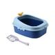 thumbnail image 5 of Inodoro para gatos con parte superior abierta, bandeja de arena para mascotas, arenero semicerrado para gatos, caja de arena para gatos Azul S, 5 of 9