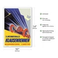 thumbnail image 2 of 1934 International Klausenrennen Hill Climb Race Switzerland - Vintage Racing Poster by Ernst Ruprecht - Master Art Print 10in x 14in, 2 of 4