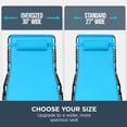 thumbnail image 5 of Best Choice Products Patio Chaise Lounge Chair, Outdoor Portable Adjustable Pool Recliner w/ Pillow - Light Blue, 5 of 10