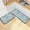 Cartoon Happy Heart and Square, variant on Dailycode 2 Pcs Kitchen Rug Set Non Slip Absorbent Soft Floor Mats for Kitchen Bathroom Easter Mask 19.7"x27.6"+19.7"x47.2"