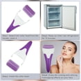thumbnail image 5 of Unique Bargains 2 Pcs Ice Face Massager Facial Roller Pink Purple, 5 of 7